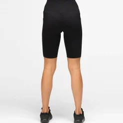 Black Ribbed Seamless Shorts