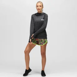 Black Slate Cowl Neck Hoodie