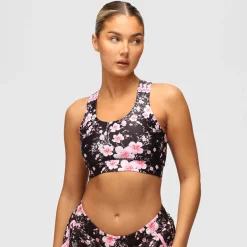 Blossom Noir Cross Back Bra