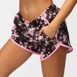 Blossom Noir Loose Fit Workout Shorts