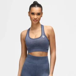 Blue Denim Seamless Bra