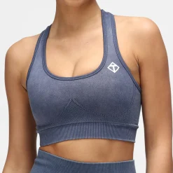 Blue Denim Seamless Bra