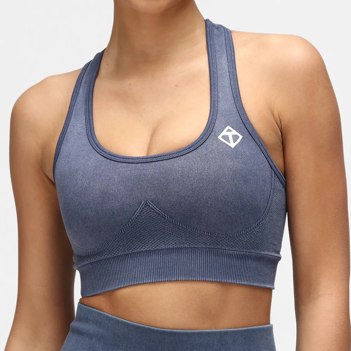 Blue Denim Seamless Bra