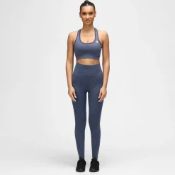 Blue Denim Seamless Leggings