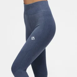 Blue Denim Seamless Leggings