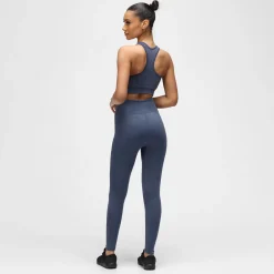 Blue Denim Seamless Leggings