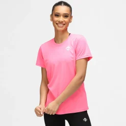 Bright Pink Diamond Ladies Technical T-Shirt