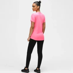 Bright Pink Diamond Ladies Technical T-Shirt