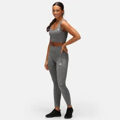 Charcoal Ribbed Seamless Bra