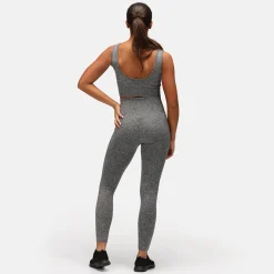 Charcoal Ribbed Seamless Bra