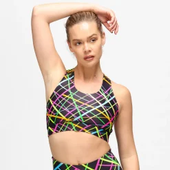 Clubbercise Neon Beam Cross Back Bra