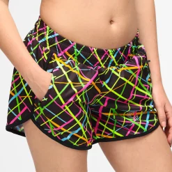 Clubbercise Neon Beam Loose Fit Workout Shorts