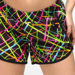 Clubbercise Neon Beam Loose Fit Workout Shorts