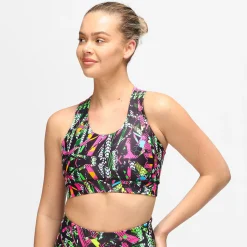 Clubbercise Retro Raver Cross Back Bra