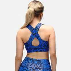 Cobalt Cat Cross Back Bra