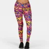 Coral Waves Leggings