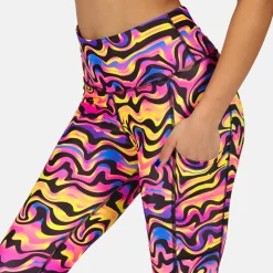 Coral Waves Leggings