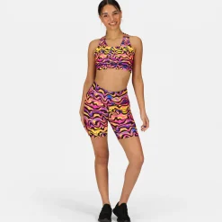 Coral Waves Running Shorts