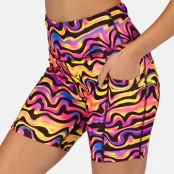 Coral Waves Running Shorts