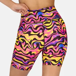 Coral Waves Running Shorts