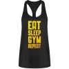 Eat Sleep Gym Repeat Mesh Racerback Vest