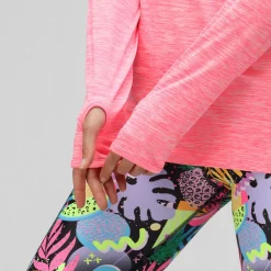 Electric Pink Cowl Neck Hoodie
