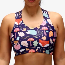 Forest Friends Cross Back Bra