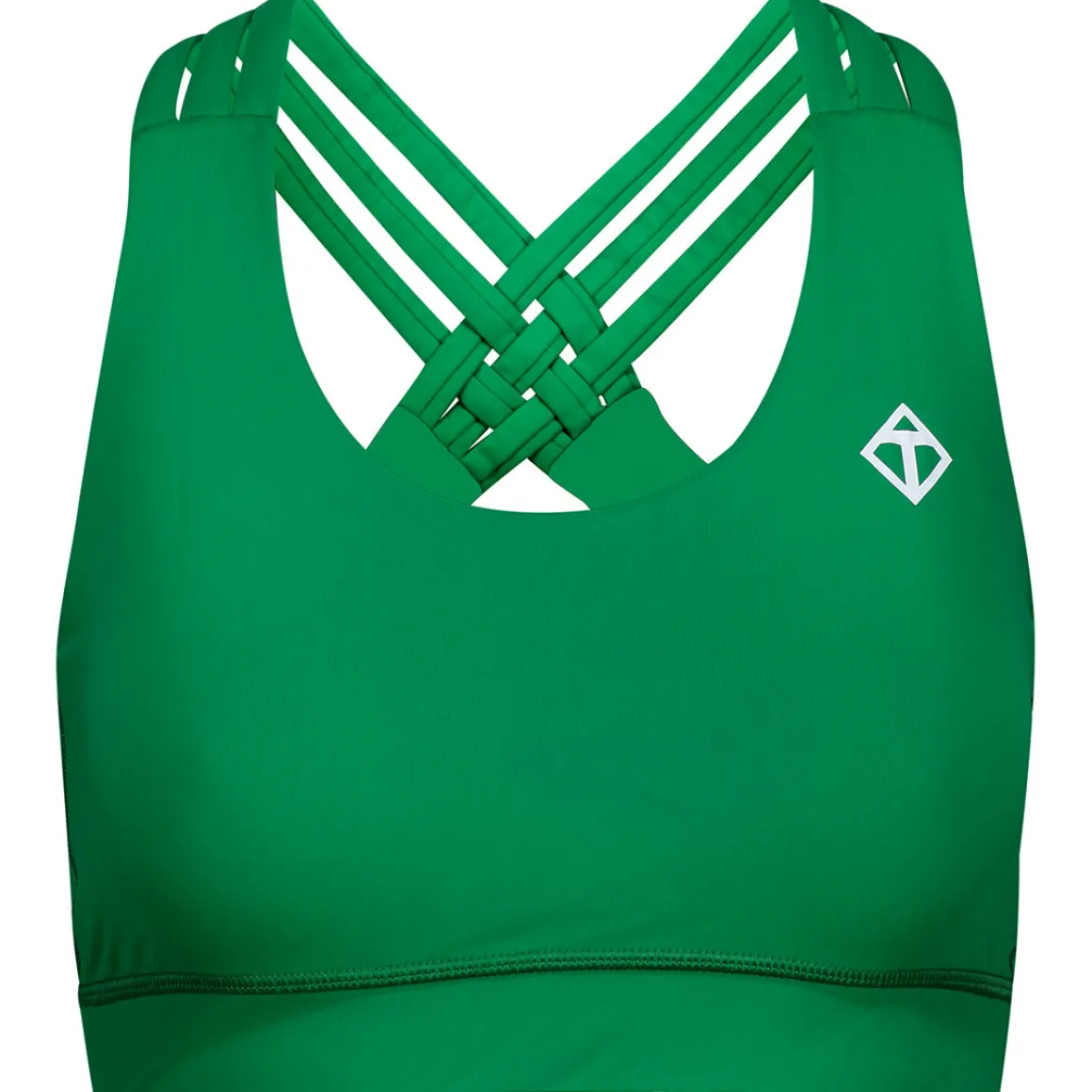 Green Cross Back Bra