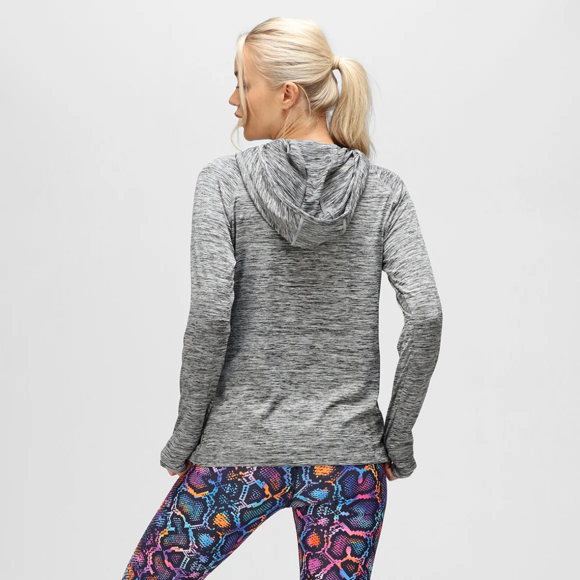 Grey Cowl Neck Hoodie