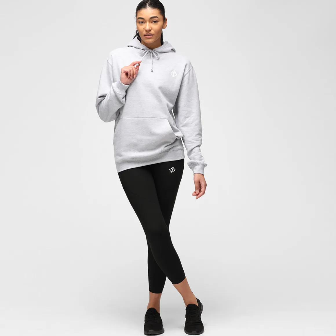 Heather Grey Diamond Hoodie