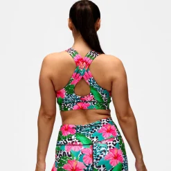 Hibiscus Cross Back Bra