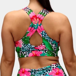 Hibiscus Cross Back Bra