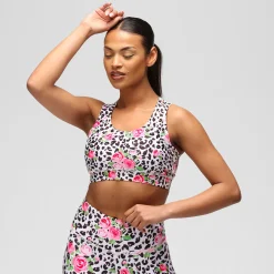 Jungle Rose Cross Back Bra
