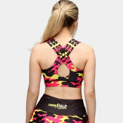 LLHM Landmarks Camo Cross Back Bra