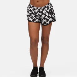 Monochrome Jigsaw Loose Fit Workout Shorts