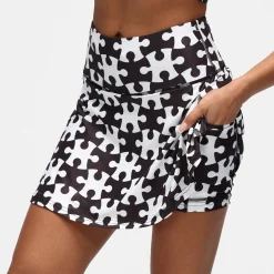 Monochrome Jigsaw Skort
