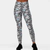 Monochrome Quill Leggings