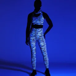 Monochrome Quill Leggings
