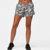 Monochrome Quill Loose Fit Workout Shorts