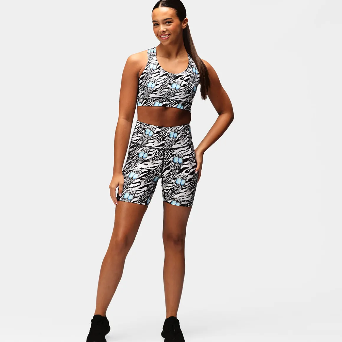Monochrome Quill Running Shorts
