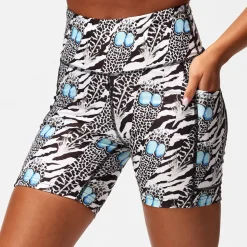 Monochrome Quill Running Shorts