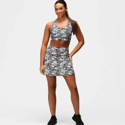 Monochrome Quill Skort