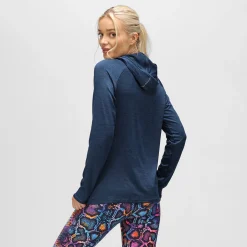 Navy Cowl Neck Hoodie