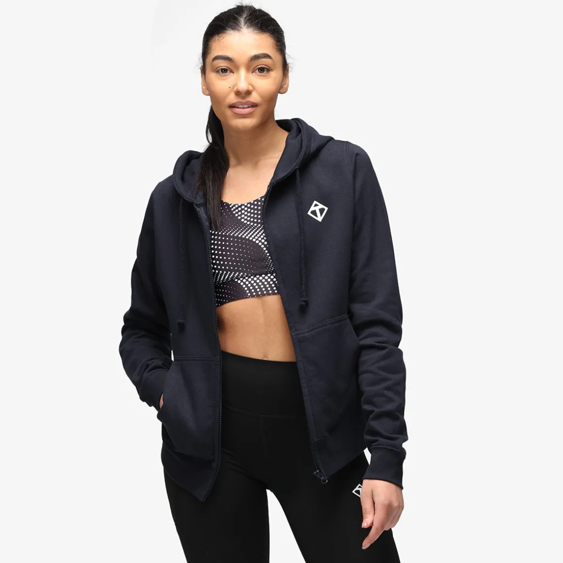 Navy Diamond Ladies Zoodie