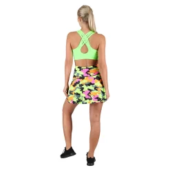 Neon Lime Cross Back Bra
