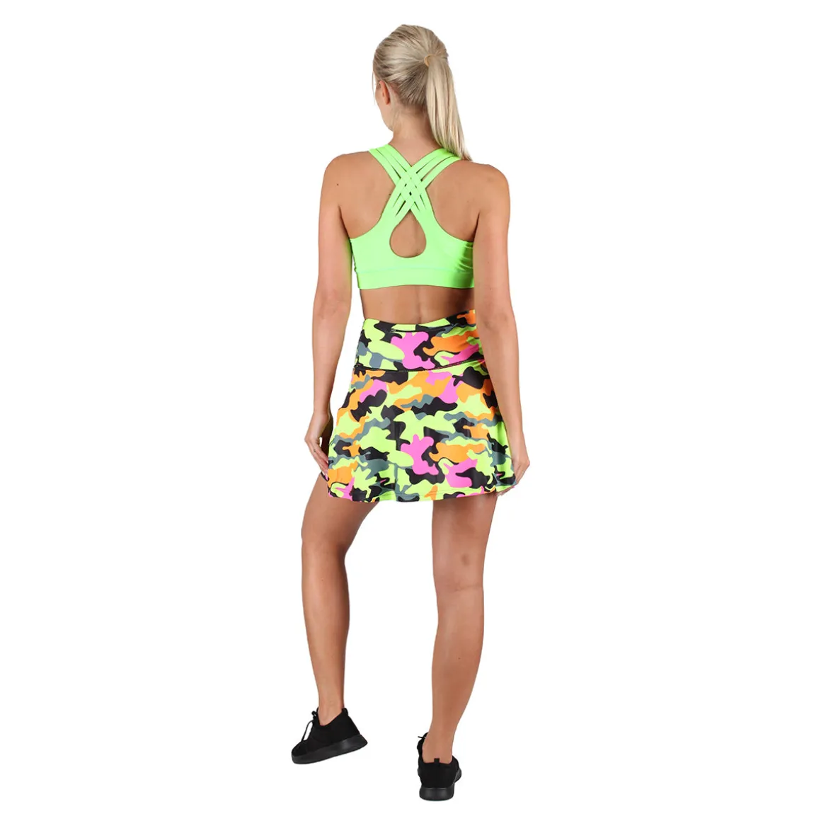 Neon Lime Cross Back Bra