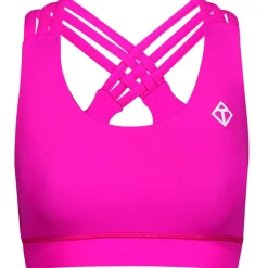 Neon Pink Cross Back Bra