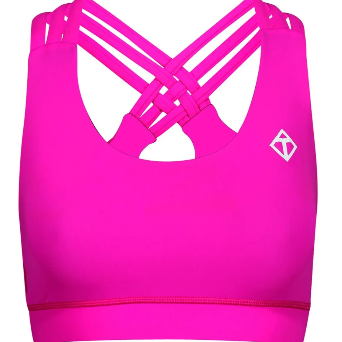 Neon Pink Cross Back Bra