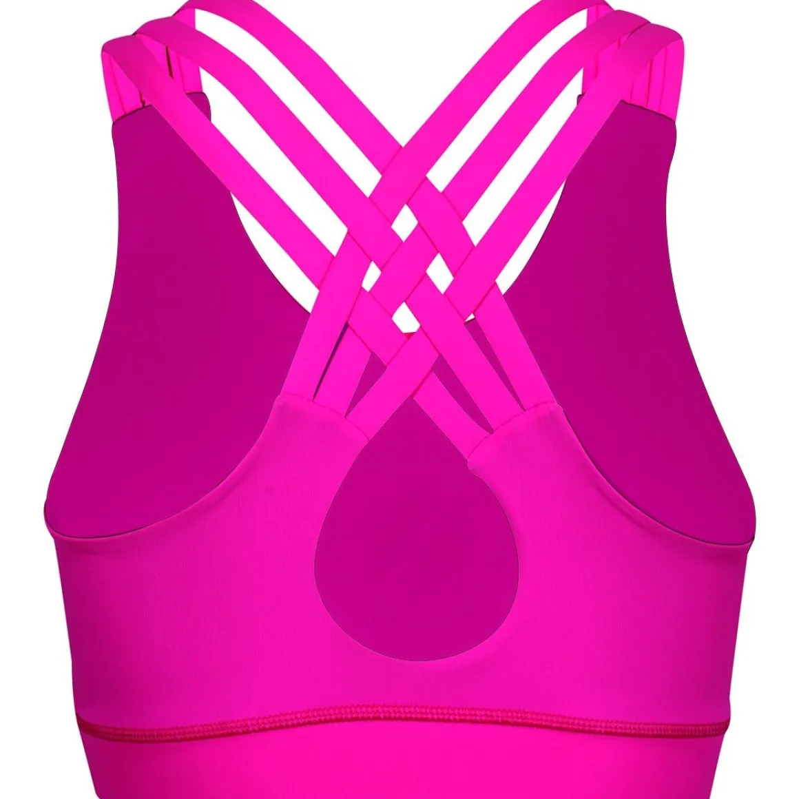 Neon Pink Cross Back Bra