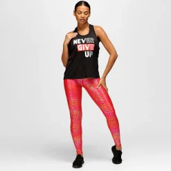 'Never Give Up' Mesh Racerback Vest